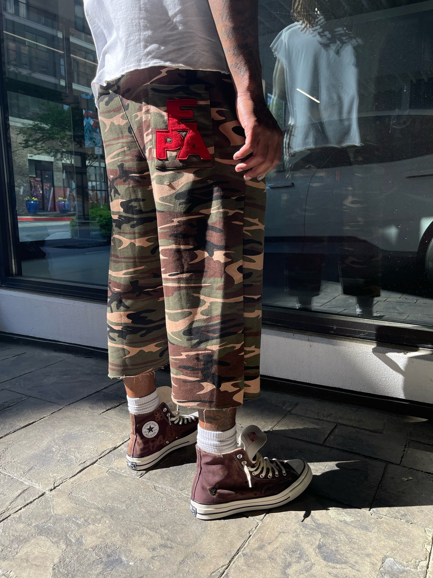 EPA Trifecta Sworts- Camo+Red