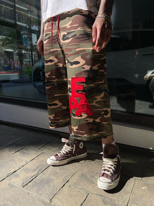 EPA Trifecta Sworts- Camo+Red